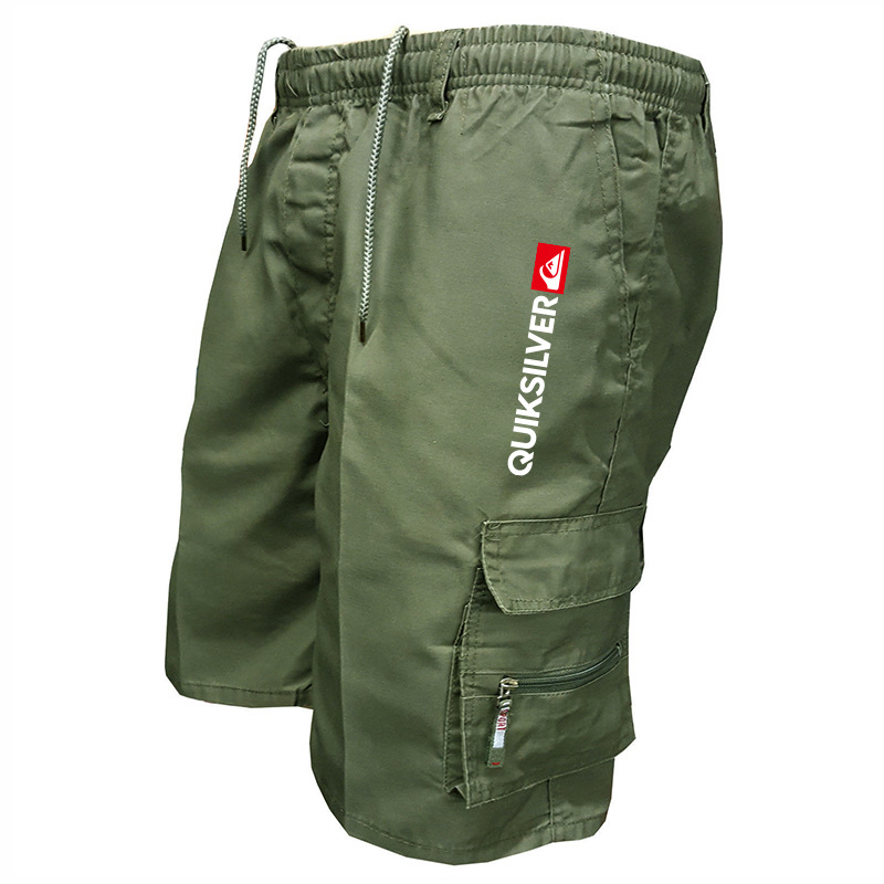 Cross-border moda multi-Bolsillo ropa de trabajo pantalones cortos de los hombres casual quinto pantalones de comercio exterior Amazon Venta caliente guardapolvos