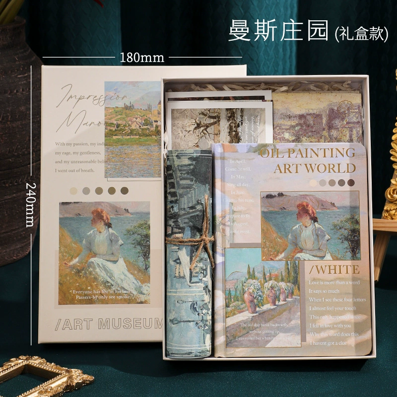 Ретро щетка, ноутбук, книга, набор, подарочная коробка высокого качества, портмоне для студентов