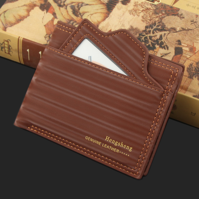 Men's 2021 New Multifunctional Short Business Thin Large Capacity Multi-card Slot Trendy Fashion Wallet display picture 4