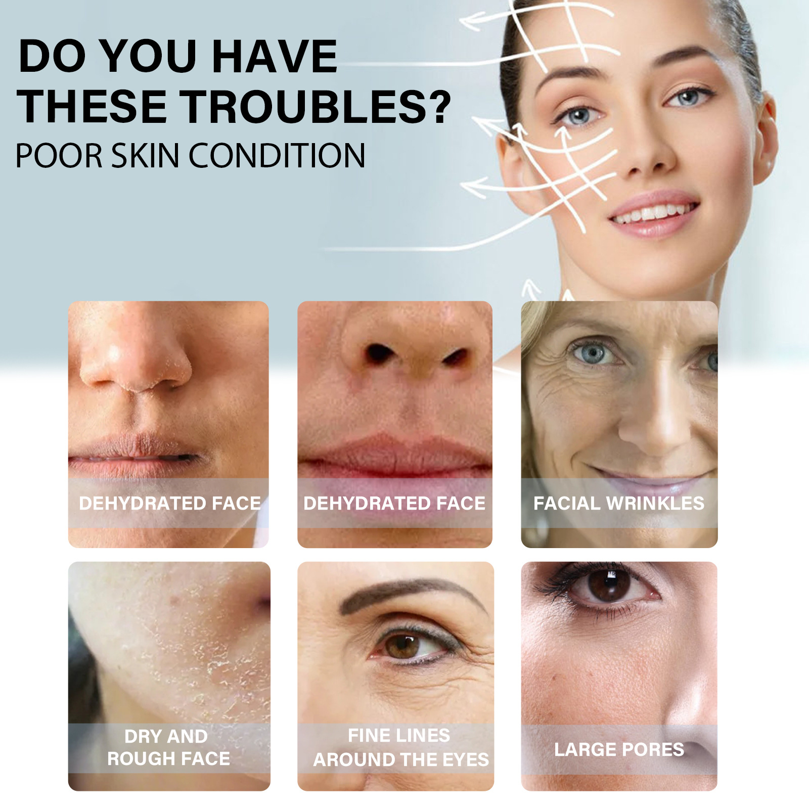 EELHOE Protein Boosting Line Skin Anti-wrinkle V-face Firming and Lifting Relaxed Facial Contour Fading Fine Lines Moisturizing