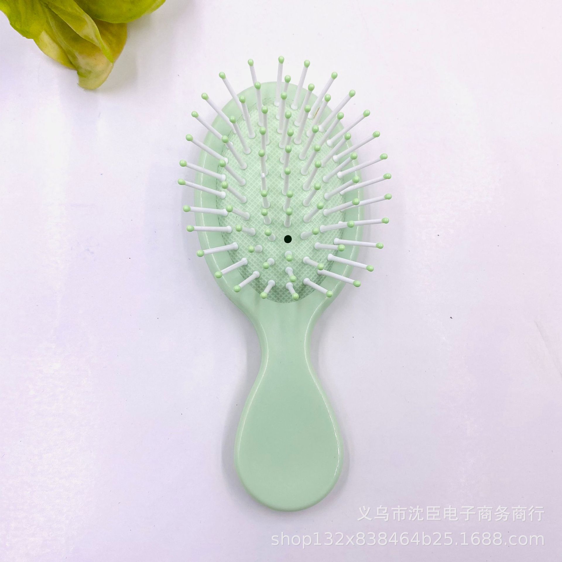 Nuevo color macaron cojín de aire peine airbag masaje peine lindo pelo liso plegable crema pegamento portátil peine color caramelo