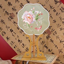 双面刺绣团扇古风扇子圆扇刺绣扇子双面绣团扇苏绣团扇汉服舞蹈扇