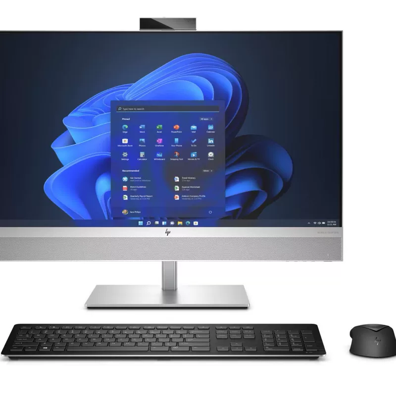 Моноблок 27" HPAiO, 3-точечный сенсор, узкая рамка, IPS-подсветка, антибликовый Full HD дисплей