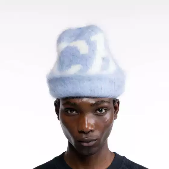 2025 Autumn and Winter Men's and Women's Fashion Harajuku Ins Retro Trendy Flip-Brim Dome Plush Hat European and American Y2K Cross-Border Clothing