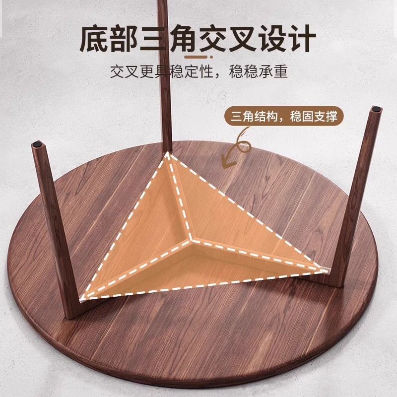 Mesa redonda de recepción de madera maciza mesa de negociación silla combinación de negociación simple mesa de conferencias de oficina mesa de café balcón mesa de té