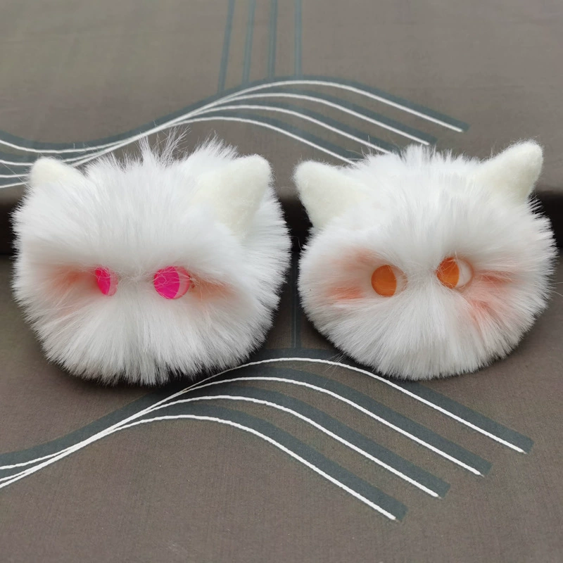 Face blush, plush multicoloured pendant, accessory, (Physicals)