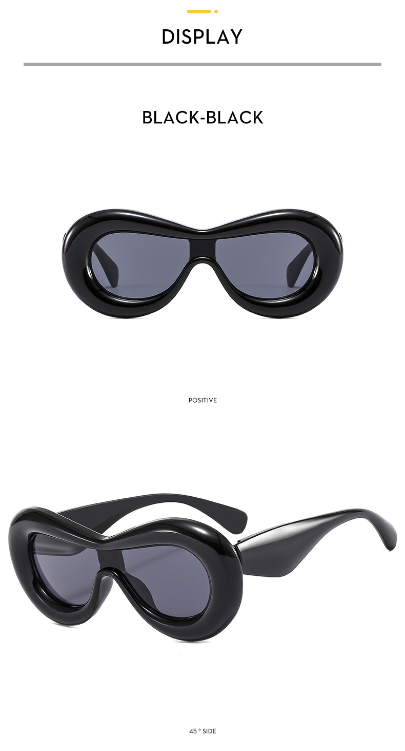 Y2K Spice Girls neue einteilige konkave Form lustige Blase dreidimensionale stilvolle Sonnenbrille bonbonfarbene Sonnenbrille_voghion.com