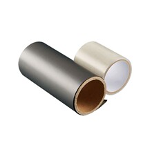 條形導電膠布屏蔽膠帶銀灰色雙面平紋導電布抗干擾電磁波按鍵模切