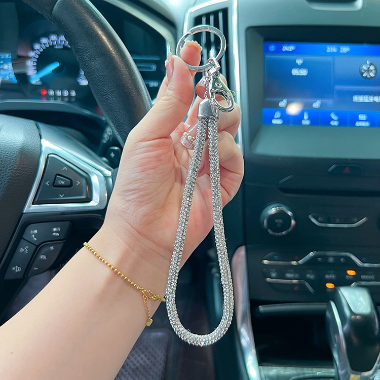 22g Weight Bag Pendant, Keychain Classification 1 Piece Quantity Holiday, Daily Occasion Rhinestone Material Solid Color Pattern Unisex Gender 1 Piece Solid Color Rhinestone Unisex Bag Pendant Keychain 7