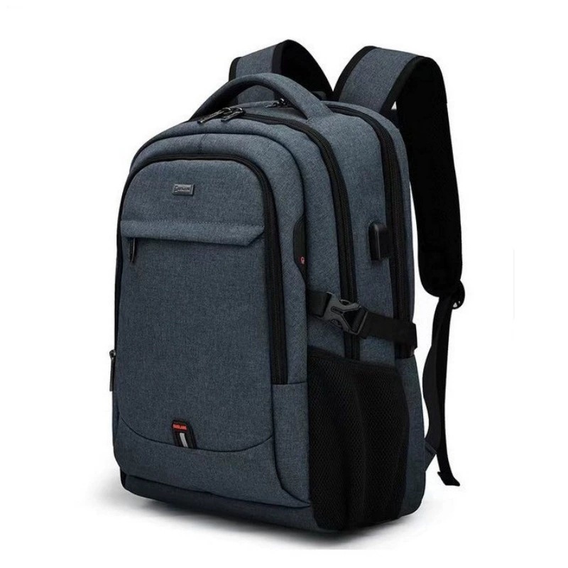 Mochila personalizada Mochila para hombres Viajes de negocios Mochila recargable a prueba de agua USB Mochila escolar para estudiantes de secundaria