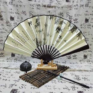 8 inch 10 inch antique fan folding fan Chinese style national tide folding fan blank ink summer fan factory wholesale