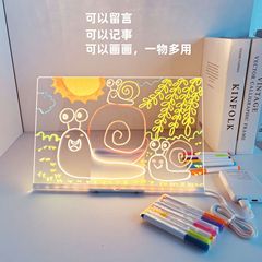 消去可能な Led アクリル発光ライティングボードメッセージボード子供用お絵かきボードクロスボーダー diy 手描きボードライト小型スタンド