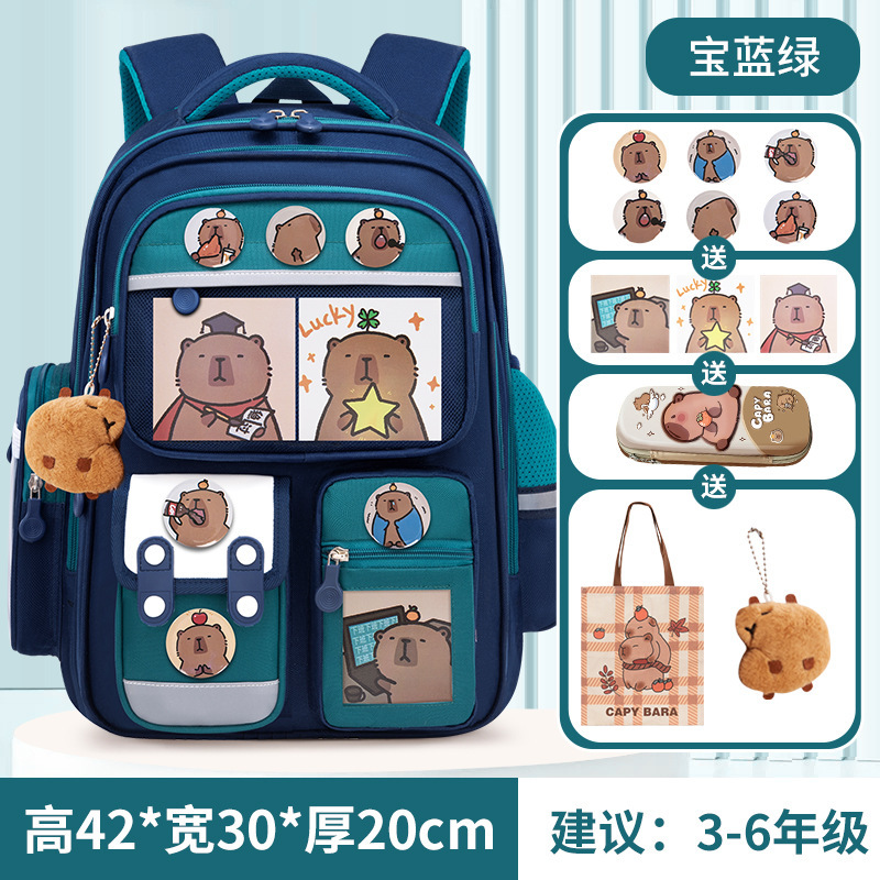 新しい Nezha ランドセル小学生 1-3-6 年生男の子と女の子子供アニメ漫画バックパッククロスボーダーサプライ|undefined