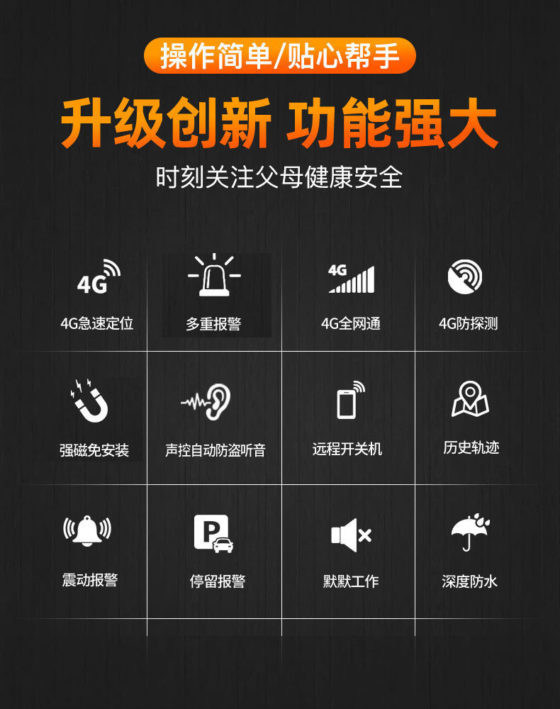 GPS Locator for Elderly, Children, Anti-theft, Anti-lost, Real-time Positioning, Electronic Fence