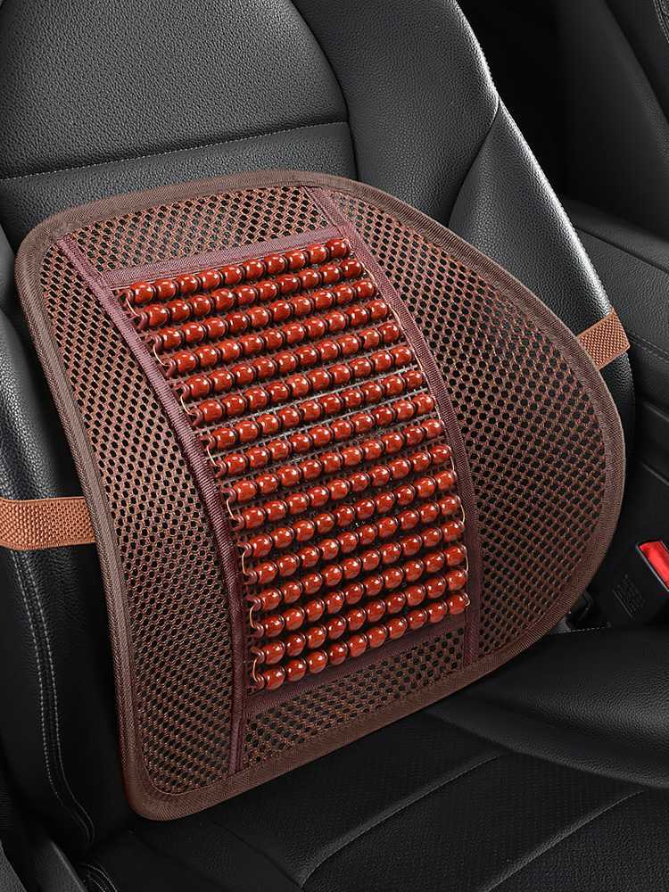 Cross-border car lumbar support summer breathable cushion, cool and breathable truck backrest, office massage waist support pad for car use