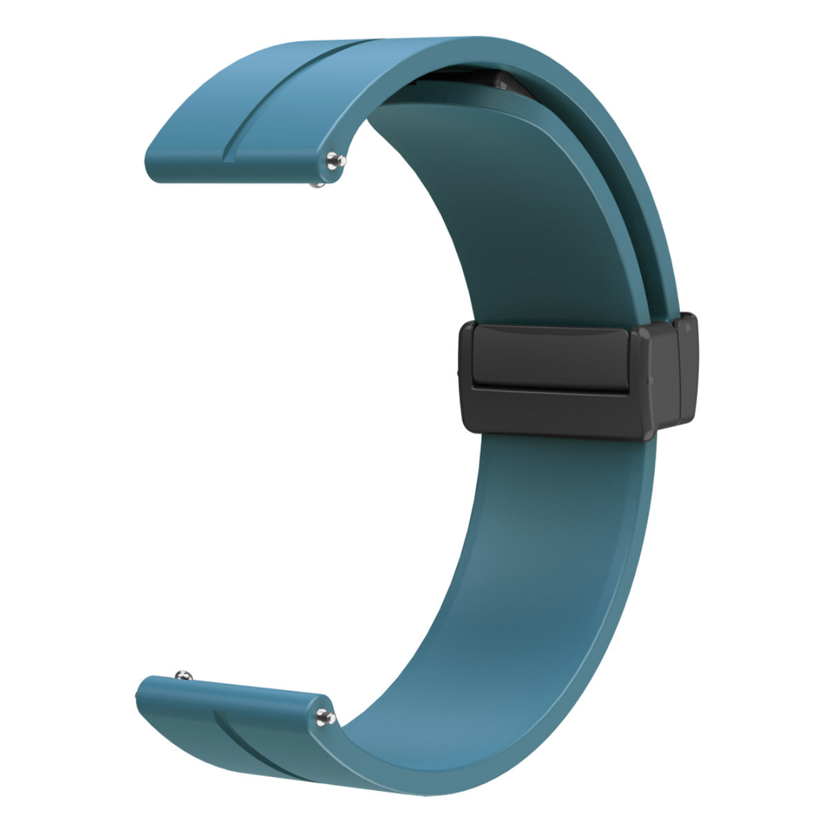 Aplicable a la correa de silicona de dos colores magnética plegable Samsung Huawei Huami Jiaming 12/14/16/18/20/2