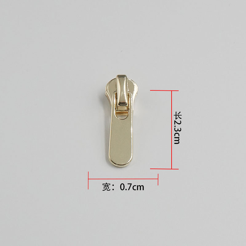 批发金属拉链头 3号拉链头浅金拉头拉片箱包拉链拉扣头5号拉链头|undefined