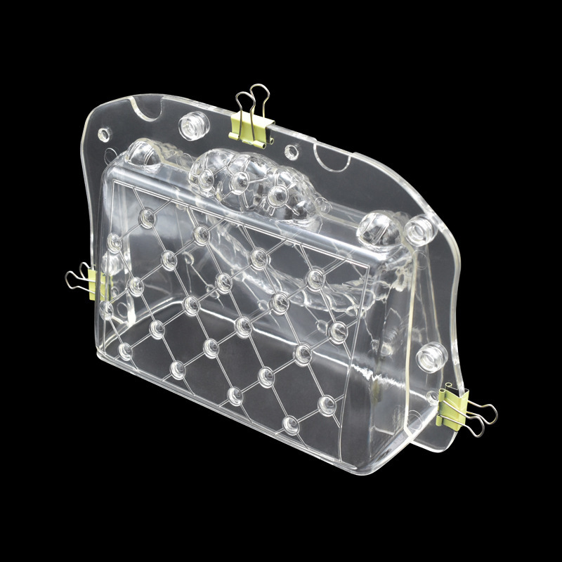 Bolso de cuero 3D para mujer, molde de Chocolate de simulación, herramientas de molde para bolso DIY, venta al por mayor