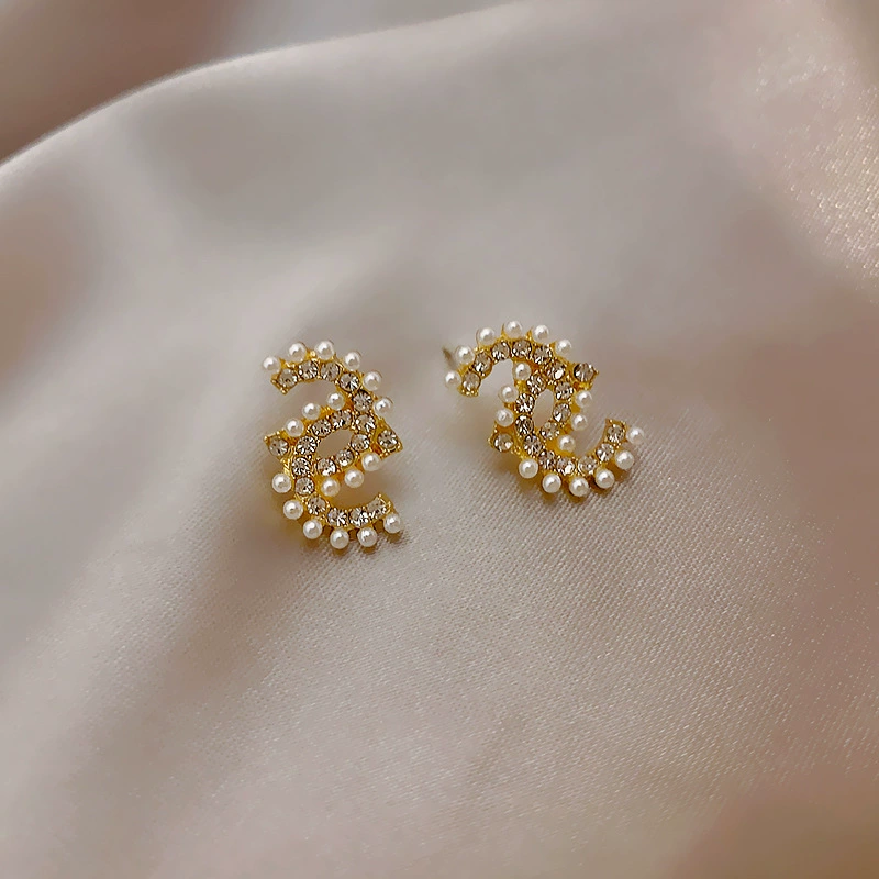 Серебряная игла, универсальные маленькие сережки из жемчуга, образец серебро 925, интернет-знаменитость