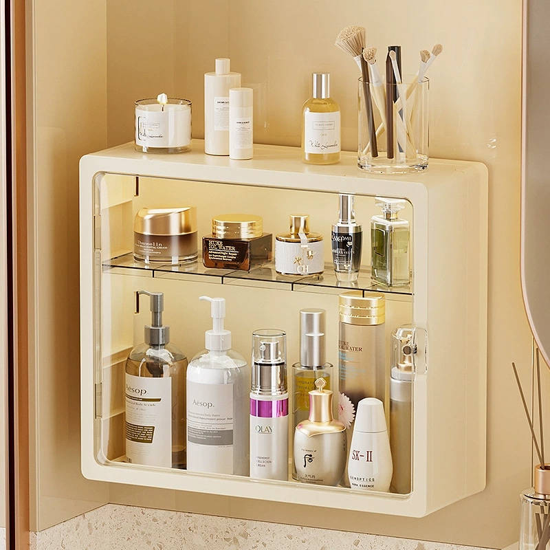 Ящик для хранения косметики без перфорации, настольная полка для хранения, высококачественная полка для туалетного столика, средства по уходу за кожей, кисточка для губной помады