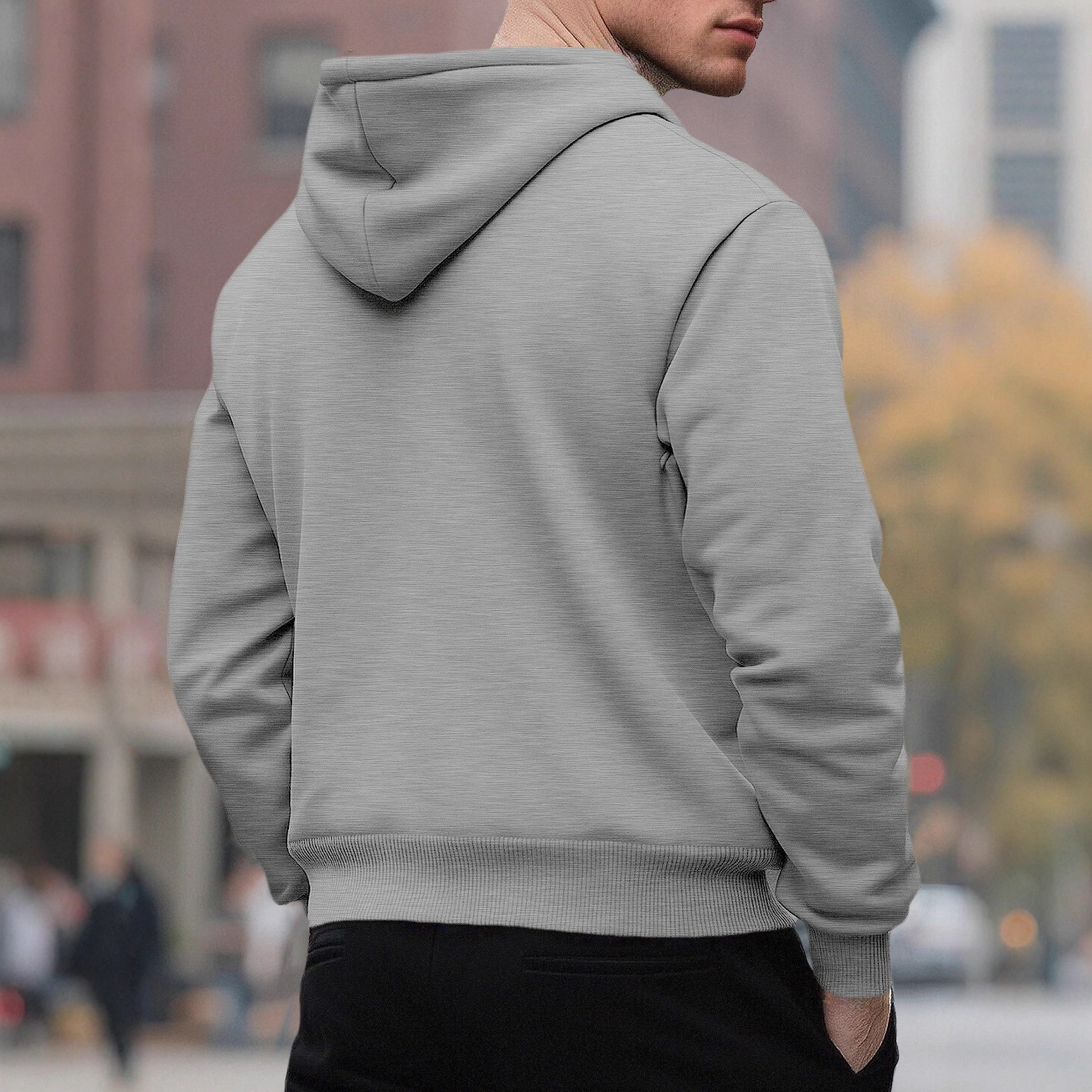 Transfronterizos temu nuevo color sólido otoño invierno suelto chaqueta casual Amazon collar con gorra cabeza bolsa de moda chaqueta