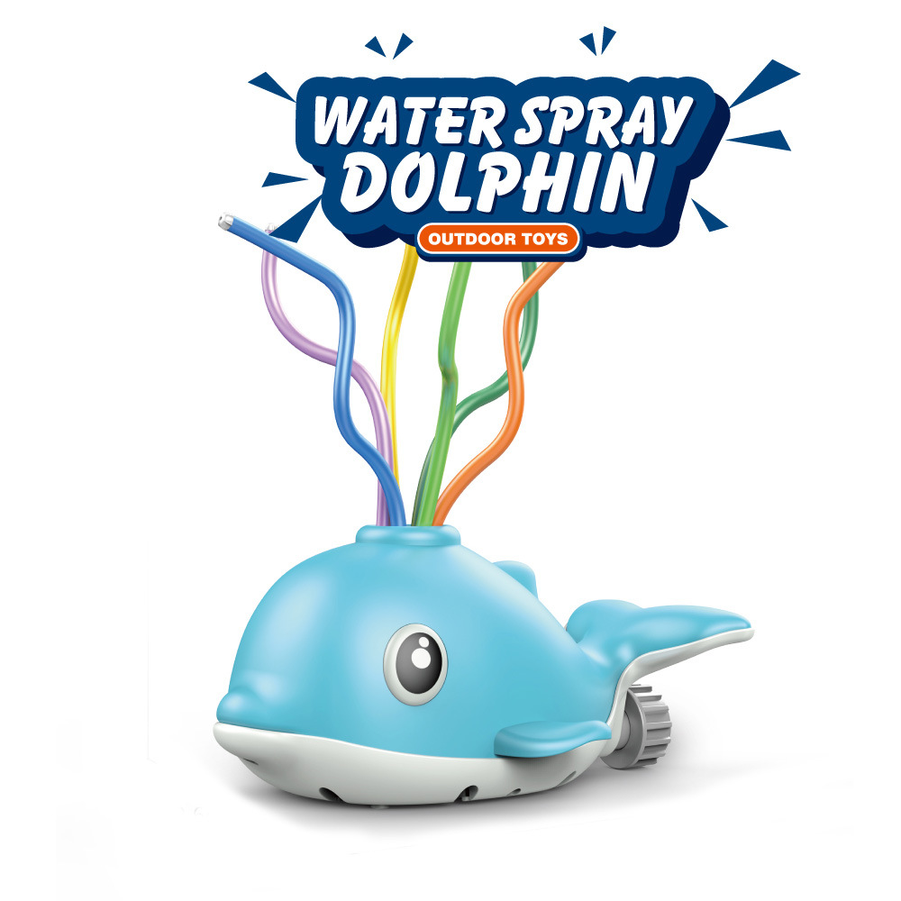 Rociadores de dibujos animados de agua de juguete jardín césped juguete al aire libre juguete jardín natación delfín transfronterizo Venta caliente