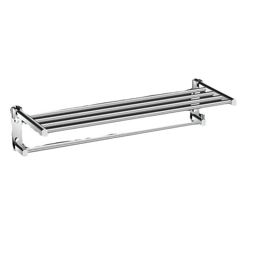 Luxury-Style Foldable Bath Towel Rack Set in Gold, All-Copper Shelf, Bathroom Hardware Shelf Set, Combination of Towel Rack and Storage Racks