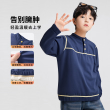 儿童棉服加绒加厚男女童棉袄宝宝外套秋冬新款校服神器内搭特卖