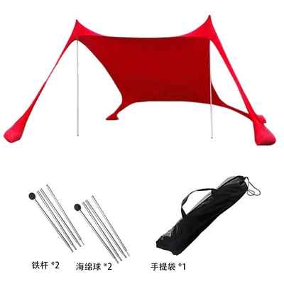 Outdoor Seaside Camping Fishing – Avtomobil yan çətirləri - 2-red-irons-200160150cm