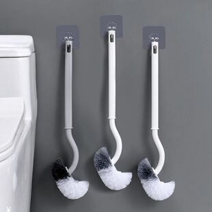 Toilet brush wholesale toilet toilet cleaning brush household S-type plastic wall-mounted creative toilet washing artifact