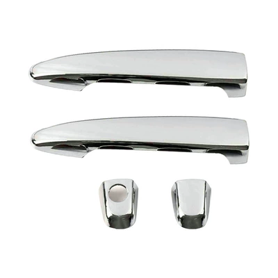 Suitable for 03-09 Toyota Little Overlord Wish XE10 Door Outer Door Bowl Handles Decorative Frame Protective Paste (Other Automotive Exterior Supplies) - two-door-version-ordinary-single-hole-plating