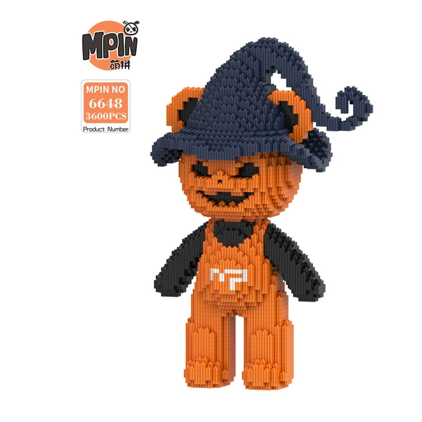 M6648-OPP Wizard Pumpkin Medium Bear