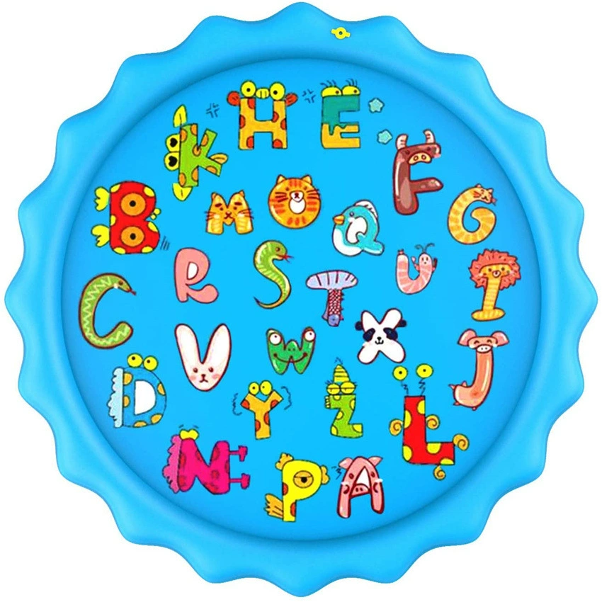 68-дюймовый детский коврик для распыления воды, игровой коврик для игры в воду, для мальчиков и девочек, внешний брызгозащищенный коврик, разбрызгиватель во дворе, ПВХ, в наличии