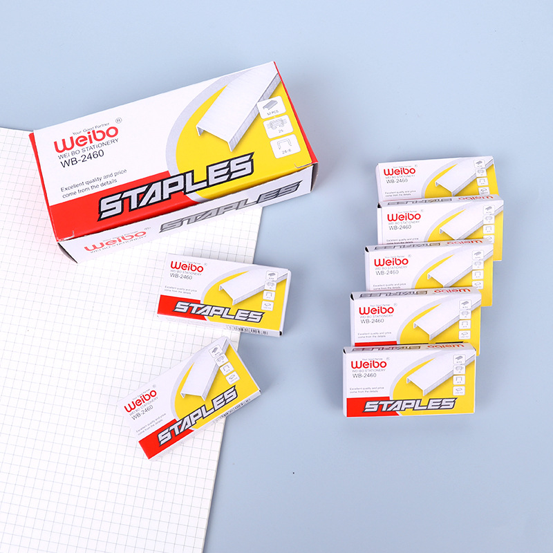 weibo Weibo High Quality 12 Staples standard Model to work in an office binding Staples 24/6 Stapler special