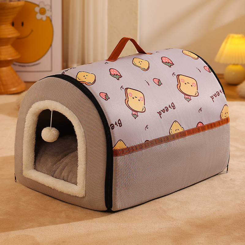 Popular Pet House Nido invierno cálido semicerrado gato nido Casa de perro suministros para mascotas nido de perro transfronterizo al por mayor