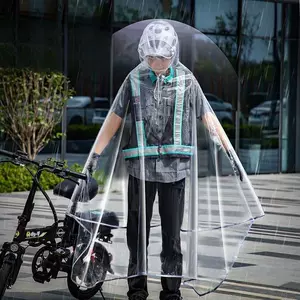 2026 New Model Lightweight Raincoat for Ride-Hailing, Portable Rain Protection Gear for Electric Scooters, Transparent Rain Poncho