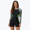1013 black pattern spliced ​​nylon
