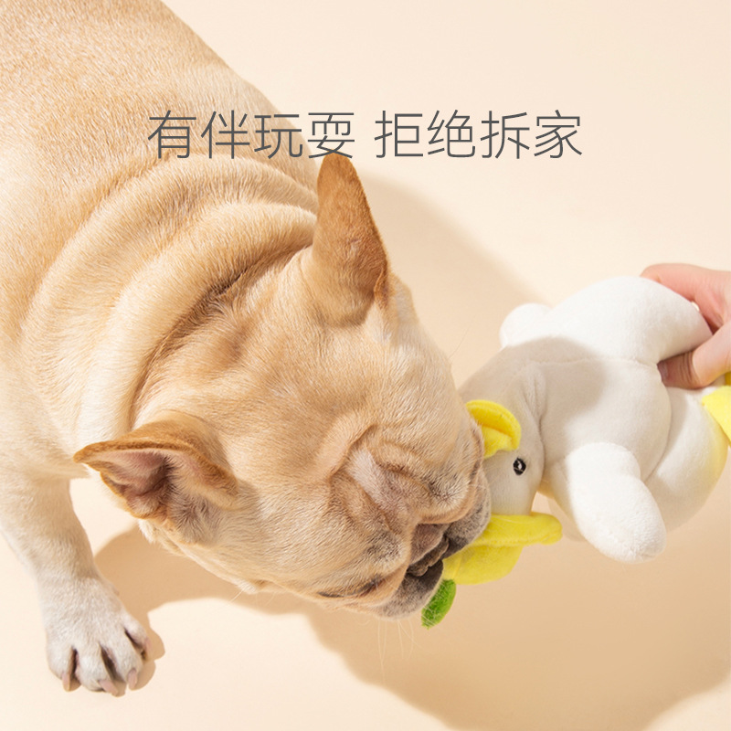 Hippie perro lindo cachorro de peluche de juguete mediano y pequeño perro molar interactivo compañero mascota gato muñeca suministros