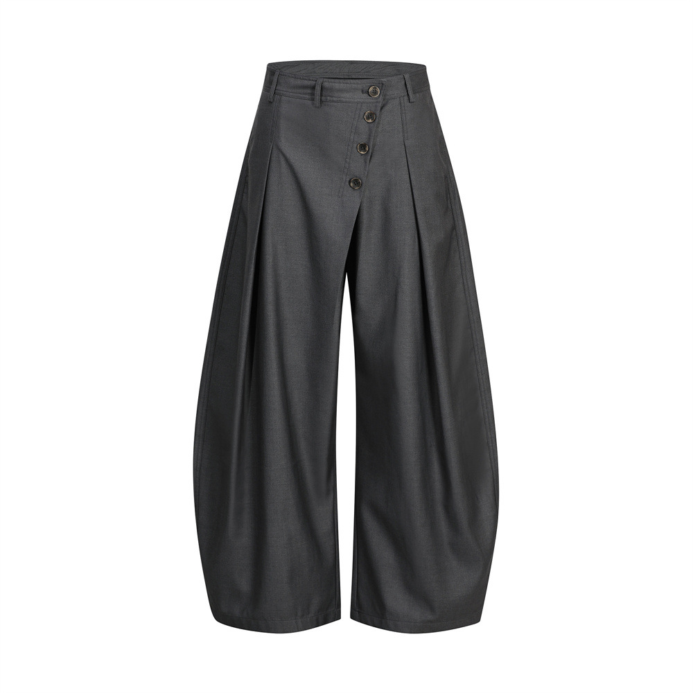 Solid color casual trousers for leisure