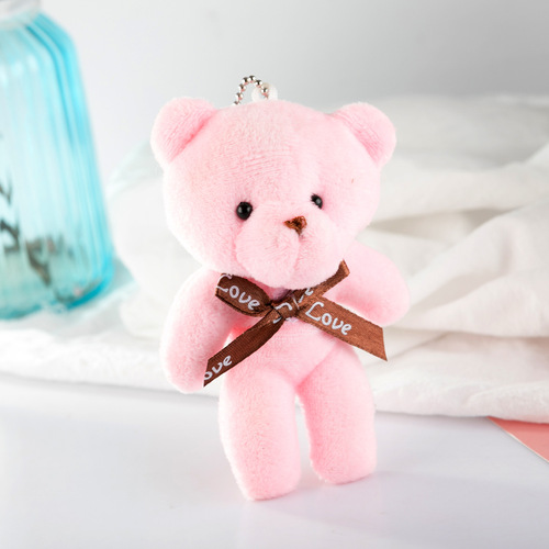 Teddy Siamese Bear Doll Bear Bear Doll Keychain Pendant Plush Toy Doll Teddy Bear Doll