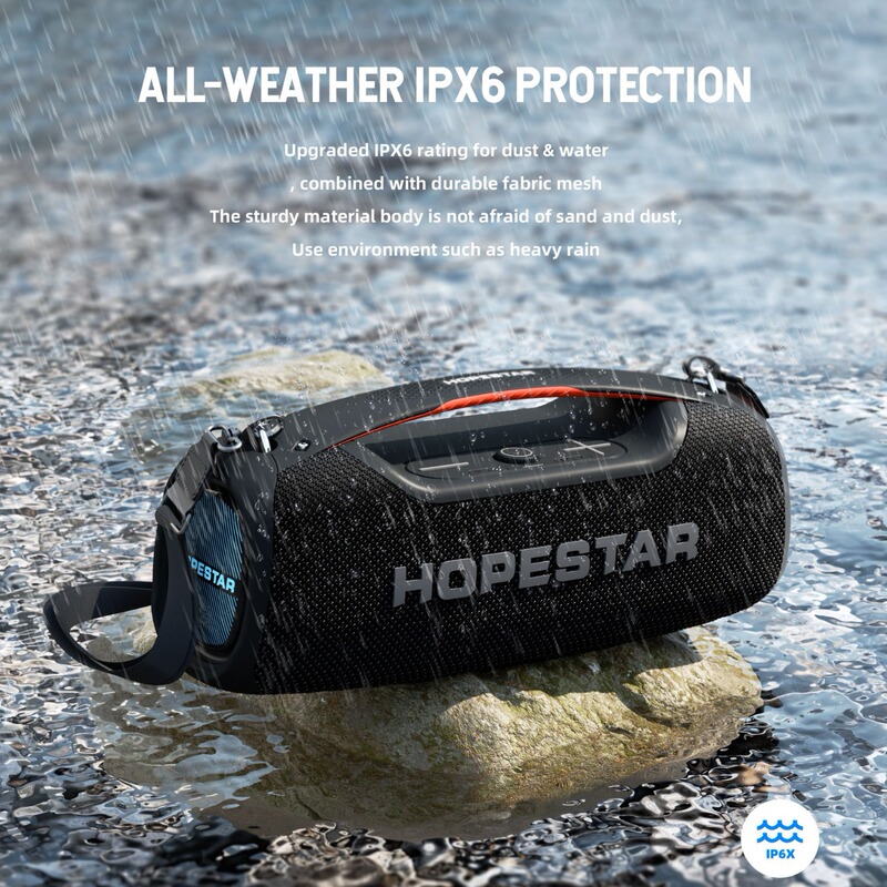 HOPESTAR-A60ワイヤレスbluetoothスピーカーの大出力100W大音量屋外携帯防水ストラップ携帯|undefined