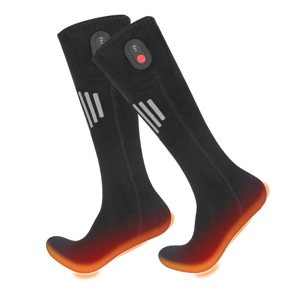 Calcetines Térmicos Eléctricos Largos de Algodón Calefacción Eléctrica para Deportes al Aire Libre image 11