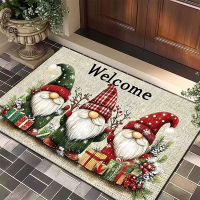 Door Mats for Home Entrance and, Avtomobil döşəmə paspasları - christmas-18-4060-crystal-velvet