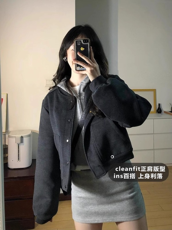 短款棒球服夹克套装韩系开春穿搭一整套2025新款外套女春秋季女装|undefined