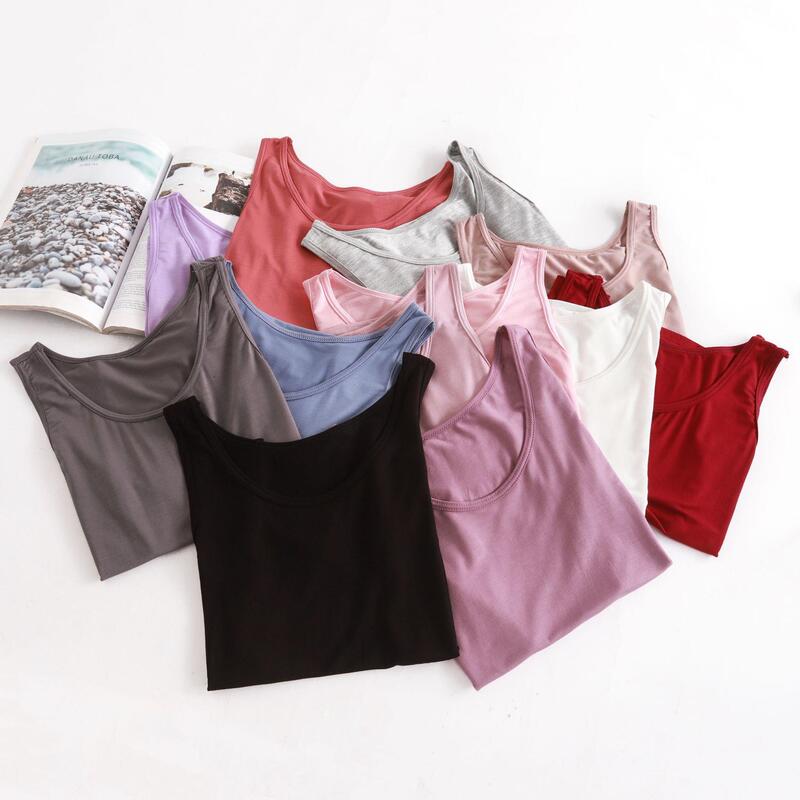 Modal camisole bottoming yoga summer outer wear bottoming shirt versatile solid color inner wear slim homewear