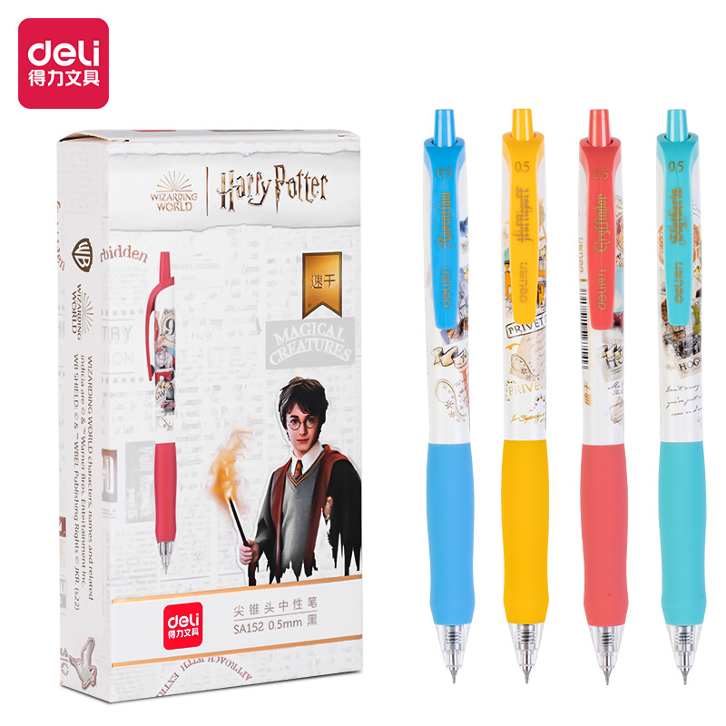 Deli SA152 Harry Potter quick-drying press gel pen 0.5 pointed cone…