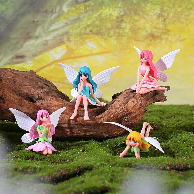 Micro Landscape Cartoon Beautiful Flower Fairy Elf DIY Cake Decorations Accessories Desktop Car Ornaments Micro Landscape Cartoon Beautiful Flower Fairy Elf DIY Cake Decorations Accessories Desktop Car Ornaments