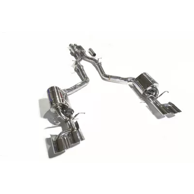 system with valves, Exhaust pipe