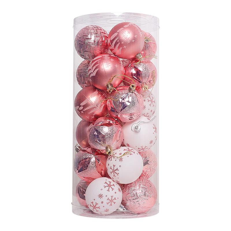 Amazon explosión 8cm / 24pcs decoraciones navideñas de forma especial colgantes de navidad colgantes al por mayor