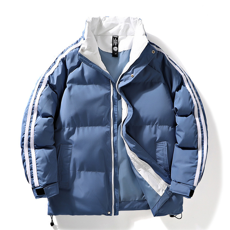 Abrigo acolchado de algodón para hombres 2023 Invierno Nuevo más el tamaño suelto engrosado Abrigo acolchado de algodón de moda collar de pie abajo abrigo de algodón